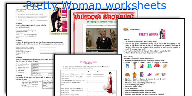 Pretty Woman worksheets