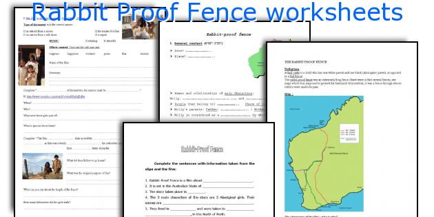 Rabbit Proof Fence worksheets