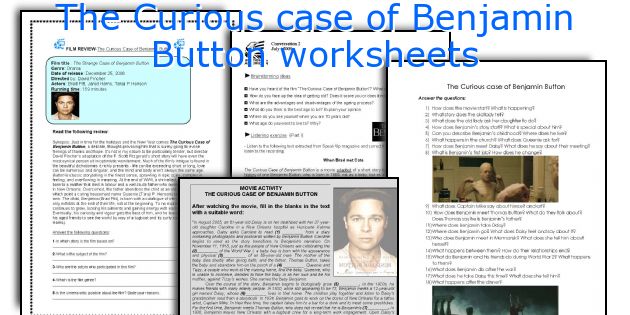 The Curious case of Benjamin Button worksheets
