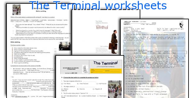 The Terminal worksheets