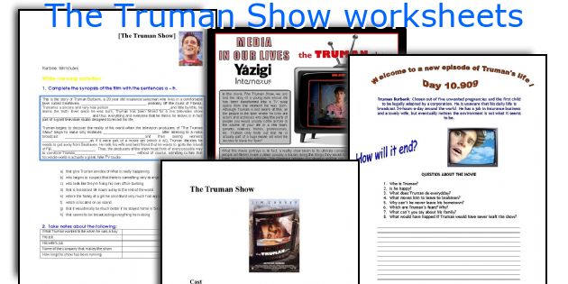 The Truman Show worksheets