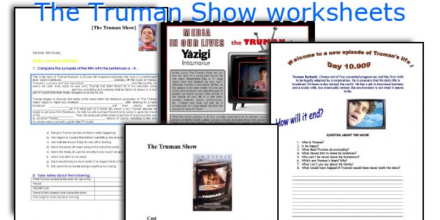 The Truman Show worksheets