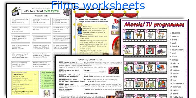 Films worksheets