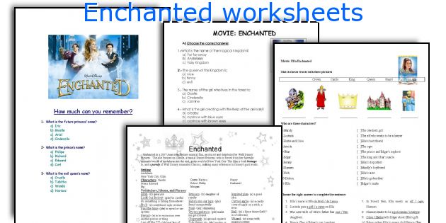 Enchanted worksheets