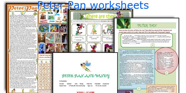 Peter Pan worksheets