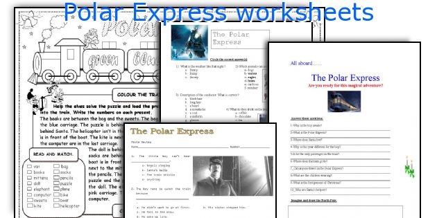 Polar Express Worksheets