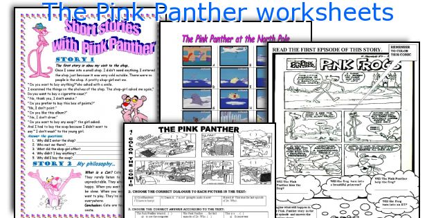 The Pink Panther worksheets