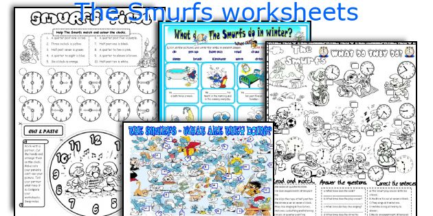 The Smurfs worksheets