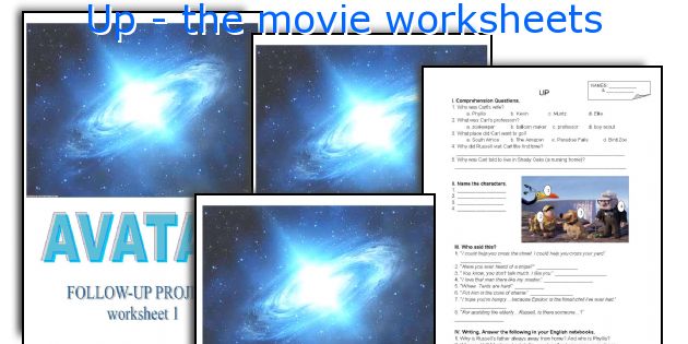 Up - the movie worksheets