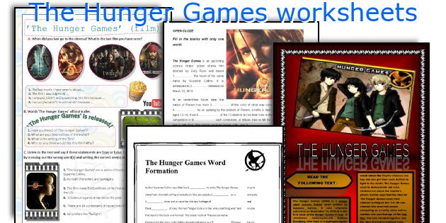 The Hunger Games worksheets