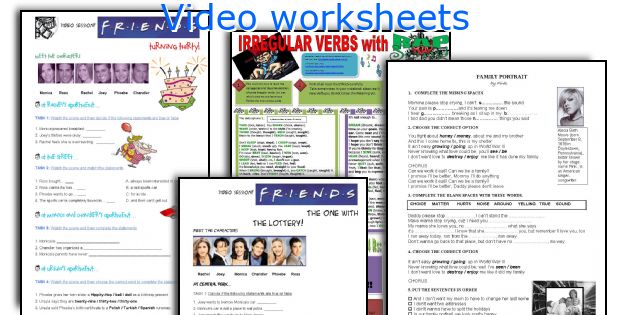 Video worksheets