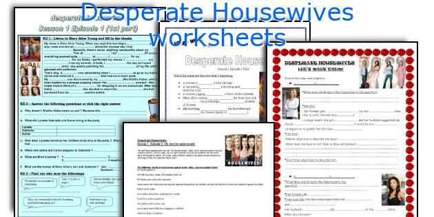 Desperate Housewives worksheets
