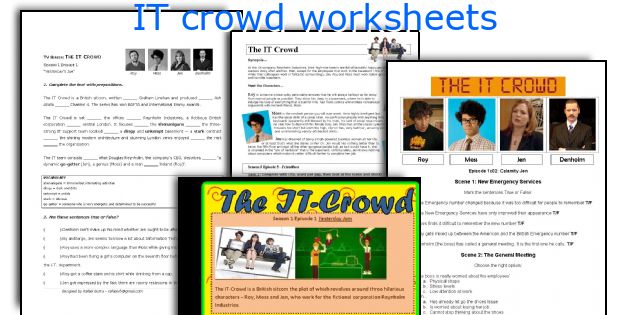 IT crowd worksheets