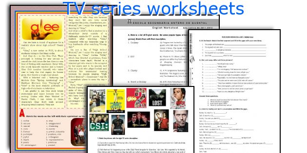 TV series worksheets