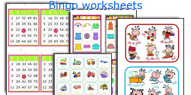 Bingo worksheets