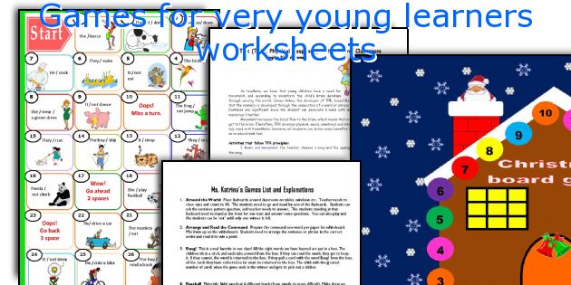 Games for very young learners worksheets