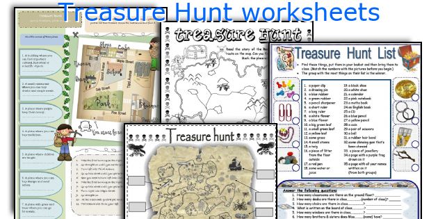 Treasure Hunt worksheets