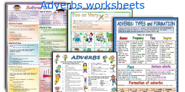 Adverbs worksheets