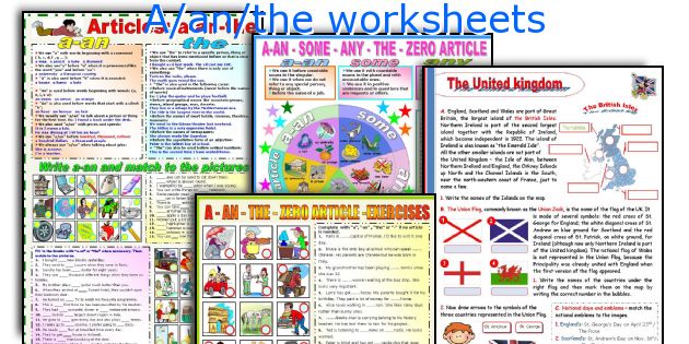 A/an/the worksheets