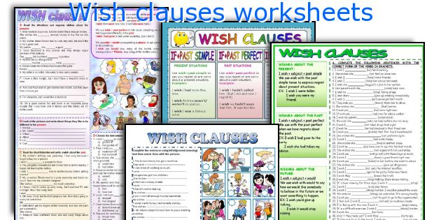 Wish clauses worksheets