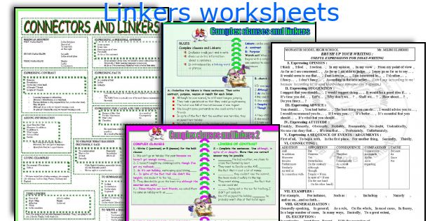 Linkers worksheets
