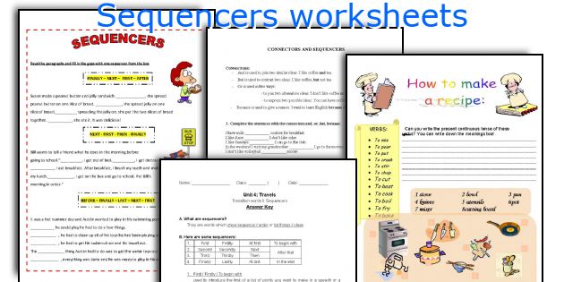 Sequencers worksheets