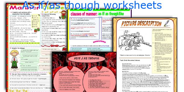 As if/as though worksheets