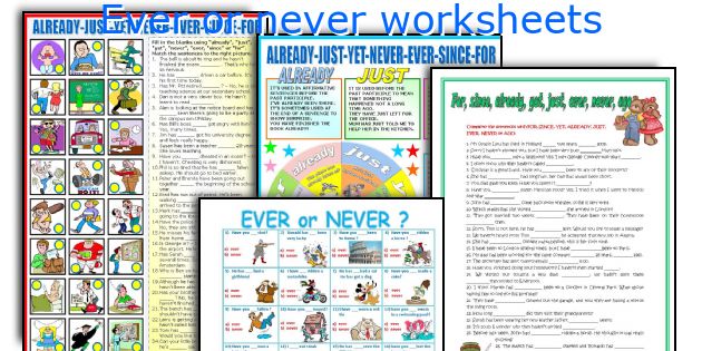 Ever or never worksheets