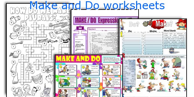 Make and Do worksheets