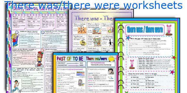 There was/there were worksheets