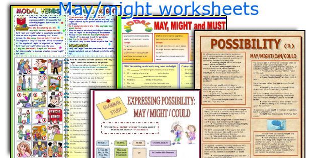 May/might worksheets