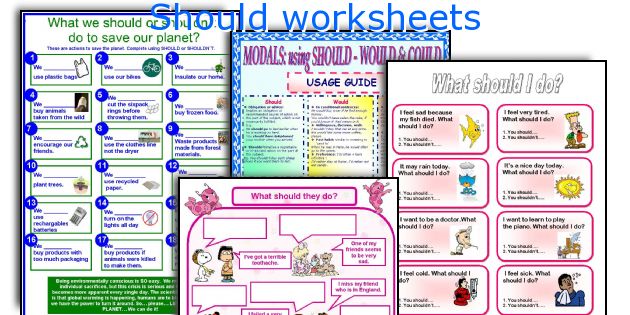 Should worksheets