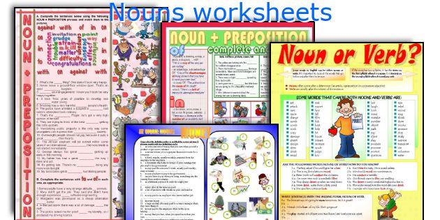 Nouns worksheets