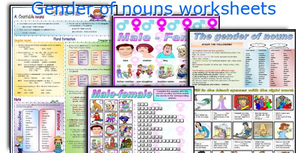 gender-of-nouns-worksheets