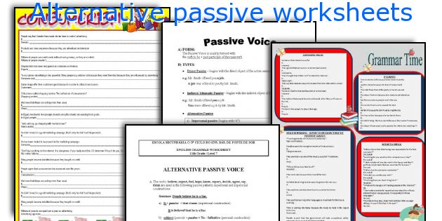 Alternative passive worksheets