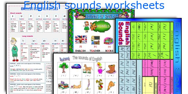 English sounds worksheets