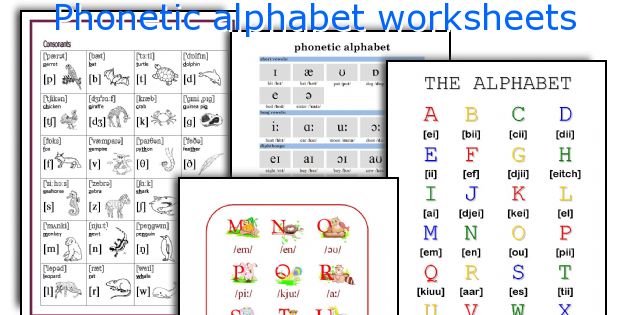 Phonetic Alphabet Chart For Kids