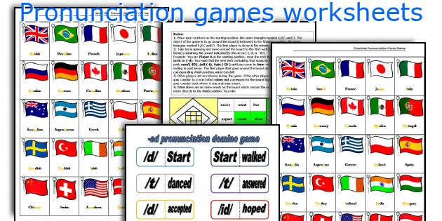 Pronunciation games worksheets