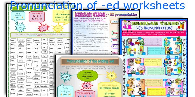 Pronunciation of -ed worksheets