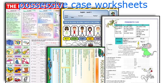 possessive case worksheets