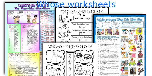 Whose worksheets