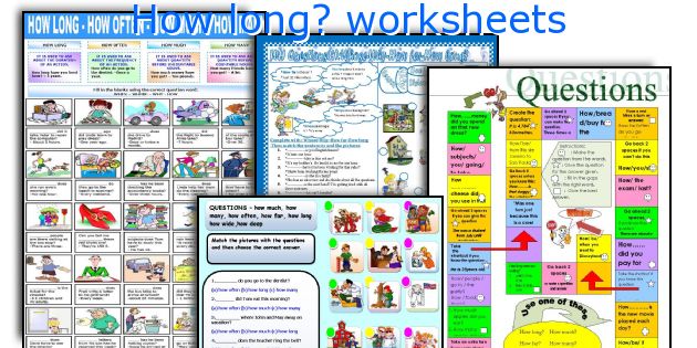 How long? worksheets