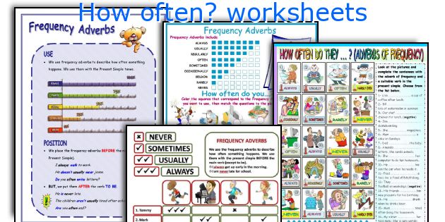 How often? worksheets