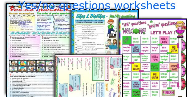 Yes/no questions worksheets