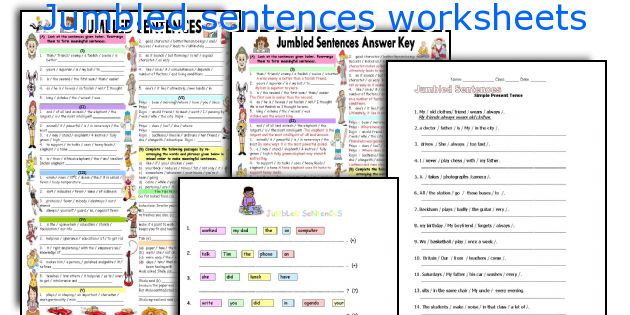 Jumbled sentences worksheets