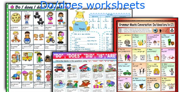 Do/does worksheets