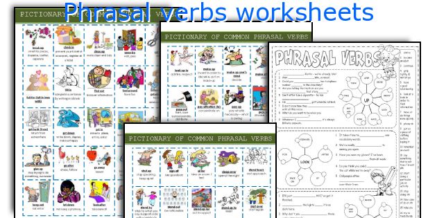 Phrasal verbs worksheets