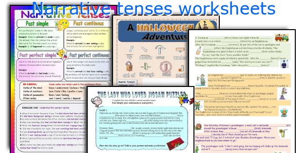 Narrative tenses worksheets