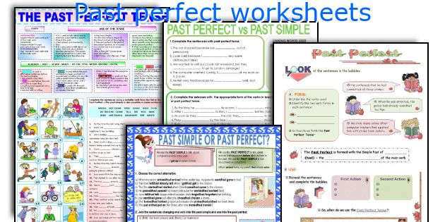 Past perfect worksheets