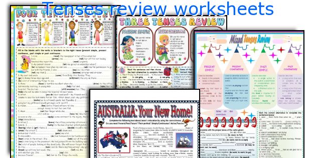 Tenses review worksheets